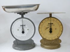 Two Salter coin checker scales,