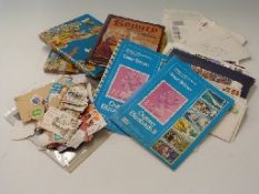 A box of sundry stamp albums and covers