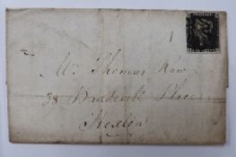 1d black stamp on cover G.