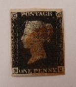 A GB penny black BC,