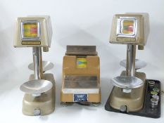 Three bank money checking scales to include Avery 1213 and Omal