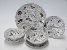 A small group of Ridgway Homemaker ceramics