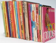 Music Annuals mostly 1960s including Teenbeat, Top Pop Stars, Record Stars, Book of The Stars,