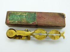 Boxed set of Harrison rocker type sovereign scales