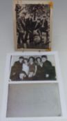 A photograph from the Beatles Autumn 1963 tour programme, the names John Lennon, Paul McCartney,