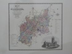 Map of Gloucester by C & J Greenward,