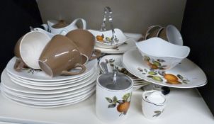 Midwinter Stylecraft fashion shape retro dinner and tea ware,