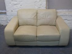 Modern cream two seat sofa,