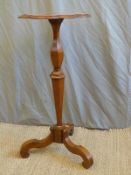 Victorian Gothic Revival shaped occasional table / jardiniere stand raised on a tapering hexagonal