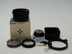 Quantity of Hasselblad camera accessories including 44040 rapid winding crank,