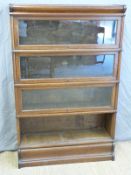 Globe Wernicke four section bookcase,