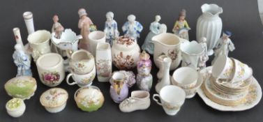 A quantity of ceramic figures,