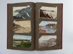 Edwardian and later postcard album, subjects include London, Sheffield & Southam,