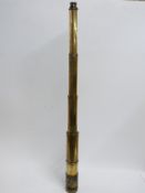 19thC Dollond London day or night three draw telescope,