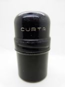 Curta Type II metal travel case or can with left-hand threaded lid