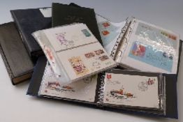 A box of Jersey and other first day cover albums