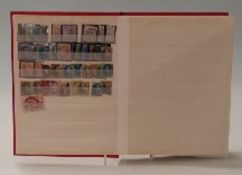 A stockbook of stamps comprising early Belgium, Brazil including many 'Bullseye' examples,