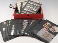 A box file of mainly modern Malta and Switzerland stamps on hagner sheets together with a Mercury