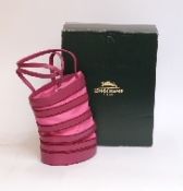 Thomas Heatherwick for Longchamp pink leather handbag and bag with box