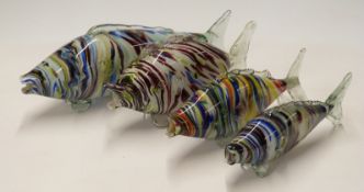 Four Murano fish