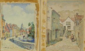 John Kennedy two watercolours, one inscribed indistinctly with location,