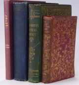 Wordsworth Poetical Works illustrated with wood engravings 1866 ornate gilt decorated green cloth