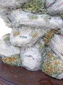 Border Fine Arts limited edition 69/500 tableau of deer on a rocky outcrop 'Monarch of the Glen'