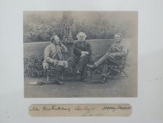 Rupert Potter group portrait albumen print of John Everett Millais,