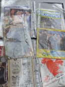 A large collection of football programmes including Gloucester City, Arsenal,