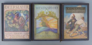 [Wyeth] Kidnapped by R.L. Stevenson (1913) Deerslayer by J.