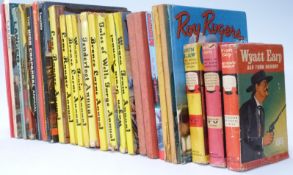 Western Cowboy Annuals 1960s The Lone Ranger, Wagon Train, Bronco Layne, Roy Rogers, Hawkeye,