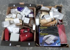 A quantity of BT and similar retro telephones