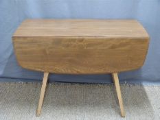 Retro Ercol light elm drop leaf table,