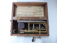 Magneto electric machine for nervous and other diseases