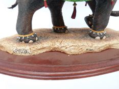 Border Fine Arts limited edition 40/350 elephant with howdah figure 'Jewel of the East' modelled by