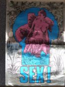 Foil Poster for Sex! Martin Sharp designed Vincent van Gogh and a Cream example