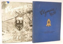 [Olympics] Cigarette Card Picture Albums Olympia 1932 and 1936 Berlin 2 volumes with latter