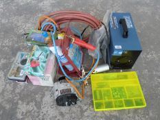 Powercraft 160A arc welder, together with various accessories, air brush kits,