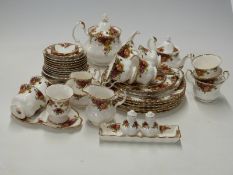 Royal Albert Old Country Roses dinner and teaware including cake stand, tea set etc,