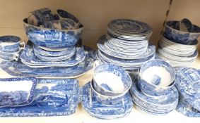A collection of Spode Italian pattern dinner,