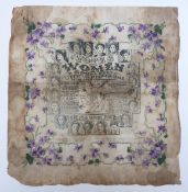 Suffragette original crepe paper souvenir 'The Original Programme For The Great Votes For Women