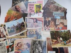 Quantity of 1960s lobby cards to include James Bond Dr No, Goldfinger, Thunderball,