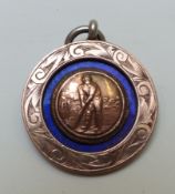 Hallmarked silver Stroud District Cricket League medal