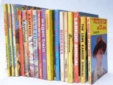 Western Cowboy Annuals 1960s Bonanza, The Lone Ranger, Rawhide, Maverick, Laredo, Gunsmoke,