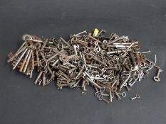 Large collection of 18th/19thC keys