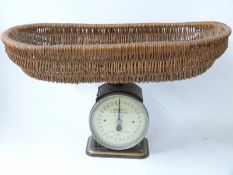 Hughes's Baby Weigher No 48 with wicker basket