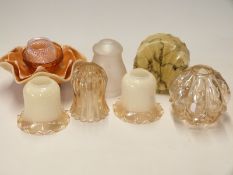 Glass lamp shades etc