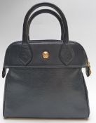 Chloe navy blue small handbag with detachable mirror inside and cloth bag