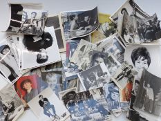Quantity of 1960s glossy photos of differing sizes, artists including The Beatles, Peter and Gordon,