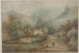 A 19thC watercolour possibly Cheddar,